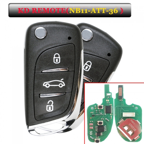 NB11 3 Button Remote Key with NB11-ATT-36 Model for URG200/KD900/KD200