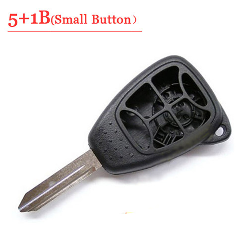 5+1 Button Remote Key Case With Small Panic For C-hrysler