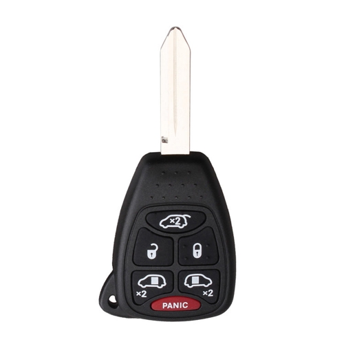 5+1 button Full Remote key Shell for C-hrylser Dodge Jeep