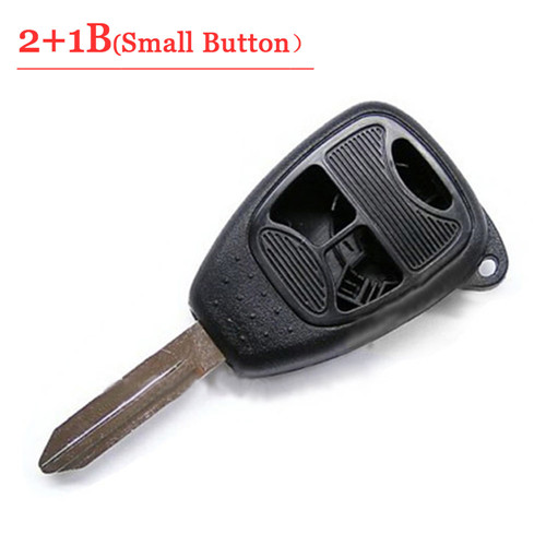 2+1 Button Remote Key Case With Small Panic For C-hrysler Jeep Dodge