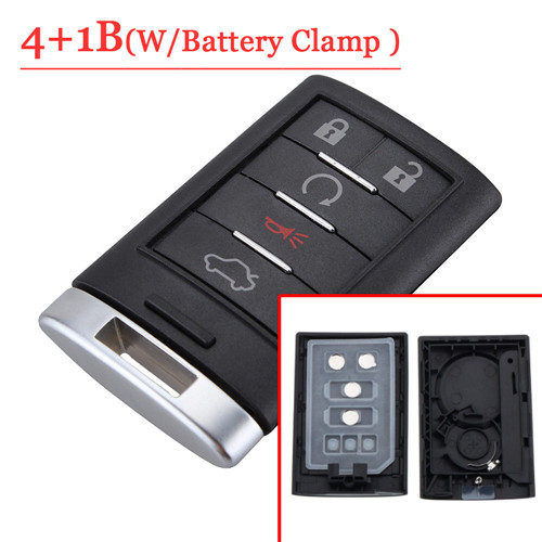 5 Button Smart Card Shell with battery clamp For C-adillac