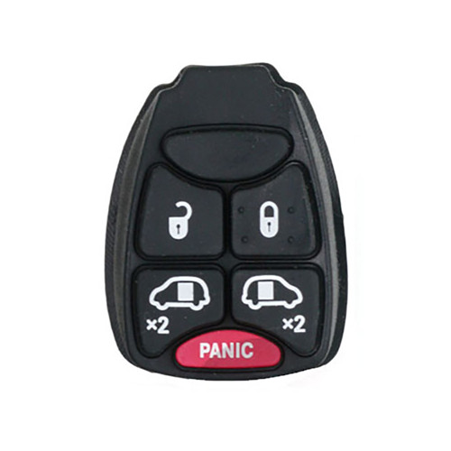 4+1 Button Remote Rubber Pad With Big Panic For C-hrylser
