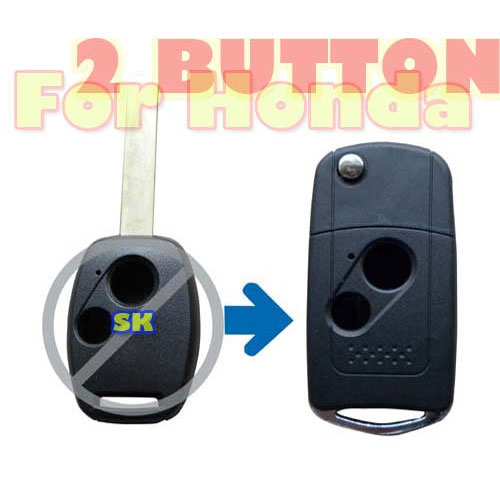Flip Remote Key Case For Honda 2 Button Remote Key Acura Style