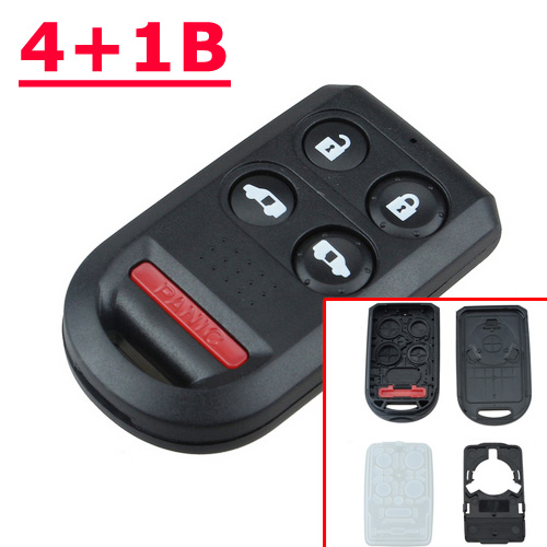 4+1 Button Fob key shell for Hond