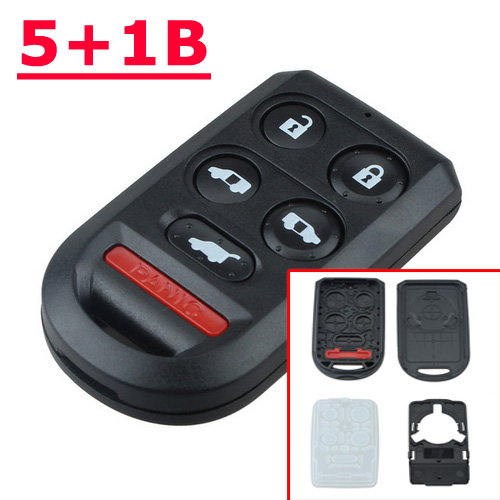 5+1 Button Fob key shell for Hond