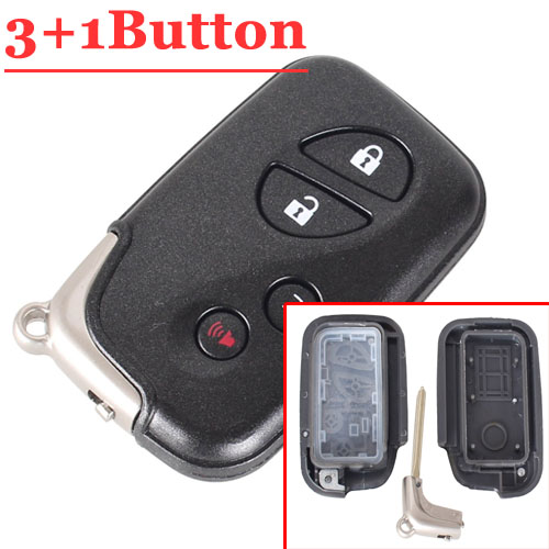 3+1 Button Smart Card With Emergency Key Type2 for Lexus