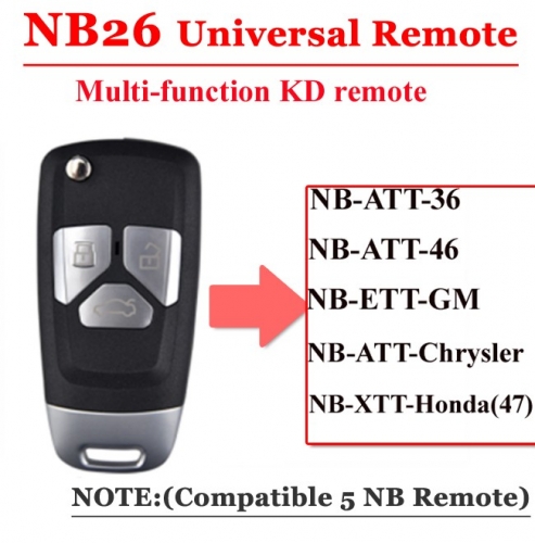 KEYDIY NB26 3buttons Universal Remote key KD NB26 multifunction remotes KD900 MINI KD remote key generator