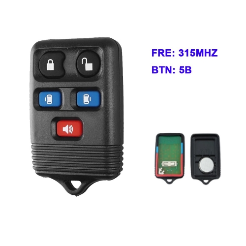 5 Button Keyless Fob Key For Ford