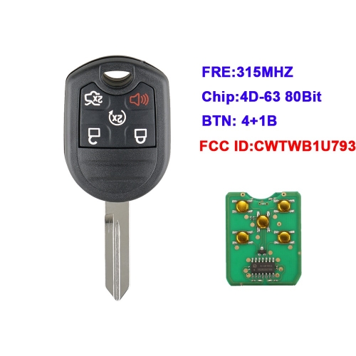 Replacement Remote Key 5B For Ford Expedition F250-350 Mustang 2011-2013