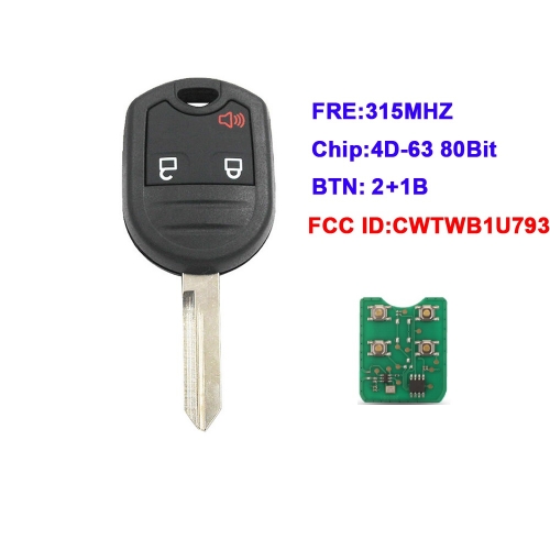 Replacement Remote Key 3B For Ford Expedition F250-350 Mustang 2011-2013