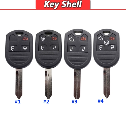 3B/ 4B/ 5B Remote Key Shell With Soft Button Pad For Ford