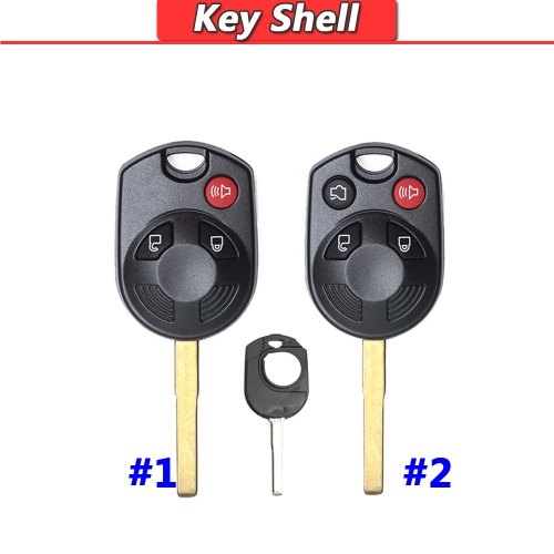 3 Button/ 4 Button Remote Key Shell With HU101 Blade For Ford