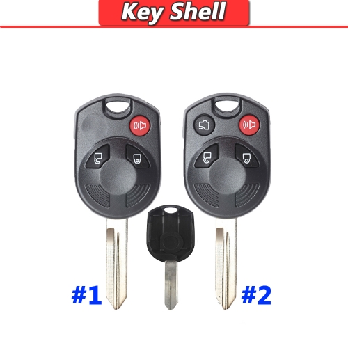 3 Button/ 4 Button Remote Key Case (New Style) For Ford