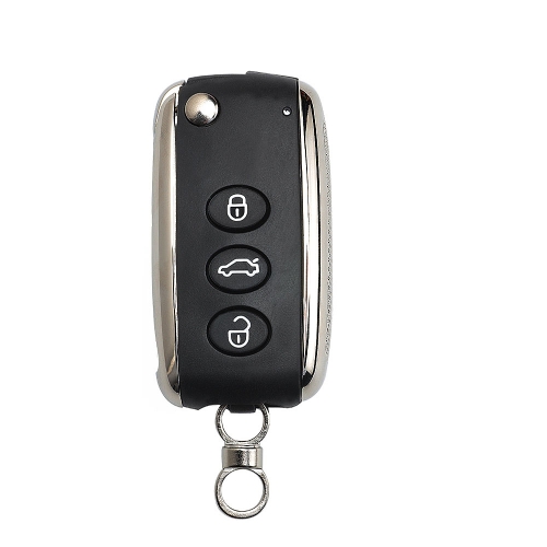 Modified Folding Flip 3 Button Remote Key Shell Case Fob For Bentley 2006 2007 2008 2009 2010 2011 2012 2013 HU66