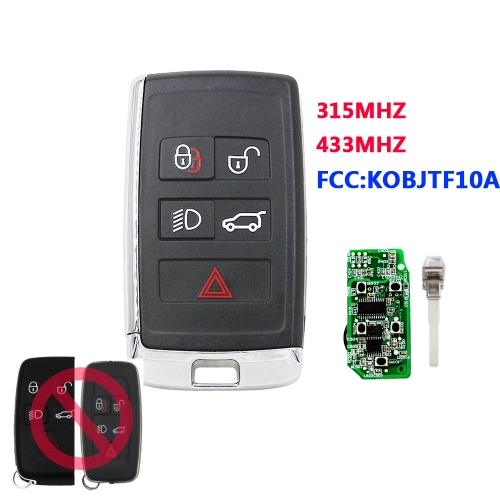 Remodling Key For Landrover Smart Card 315/ 433Mhz PCF7953 Chip W/O Logo