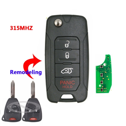For C-hrysler Remodeling Remote Car Key #A 315Mhz KOBDTO4A