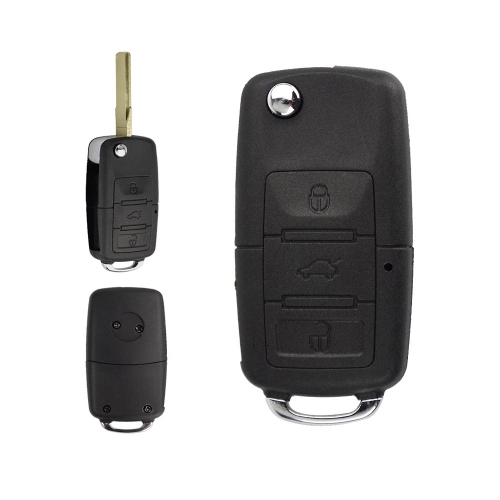 3 Button Original Key Flip Car Key Shell For VW Golf Touran Bora Octavia Passat Polo Ibiza Leon Auto Key Case Cover