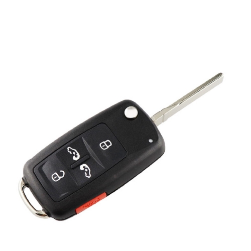 Old 4+1 Button Flip Key Shell For VW
