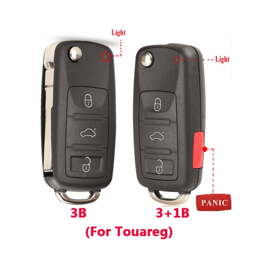 3/ 3+1 Button Speical Red For VW Flip Key
