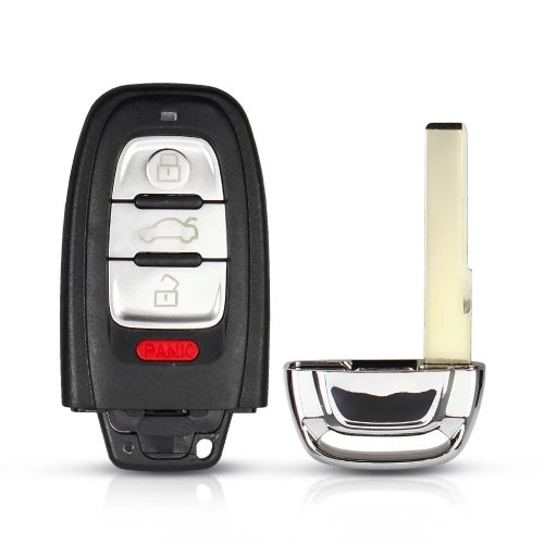 Remote Card 3+1Buttons Car Key Case For Audi