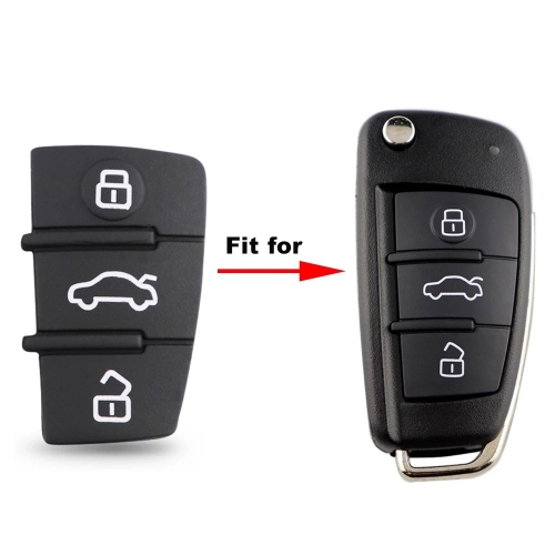 Rubber Pad 3 Button For Audi A6L Key