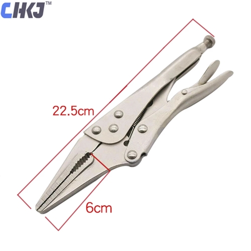 9Inch Locking Pliers Long Nose Straight Jaw Lock Vise Grip Clamp Hand Tool 22.5cm Fast Fixing Clamp