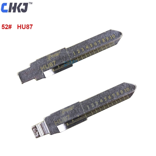Engraved Line Key Blank for Suzuki 2 in 1 LiShi HU87 Scale Shearing Teeth Blade Car Key Locksmith Tool Supplies