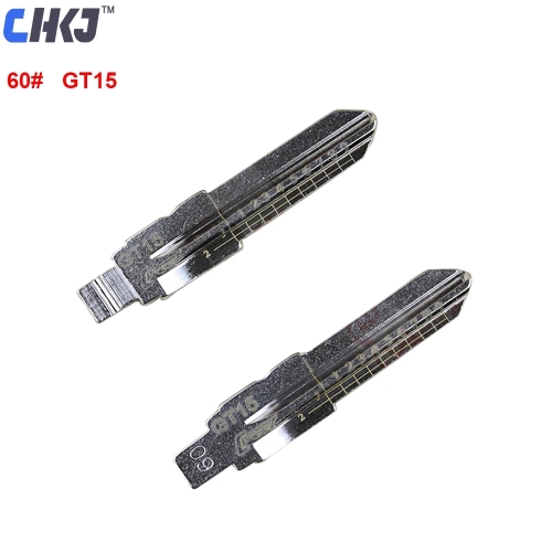 GT15 Engraved Line Key Blade For Fiat Palio Ferrari Scale Shearing Teeth Cutting Key Blank 2 in 1