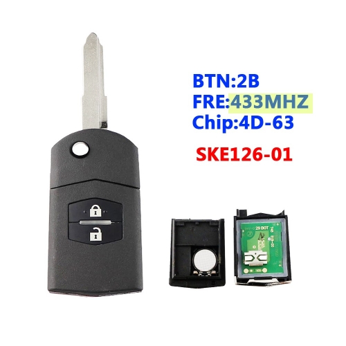 2B Flip Key 433 Mhz SKE126-01