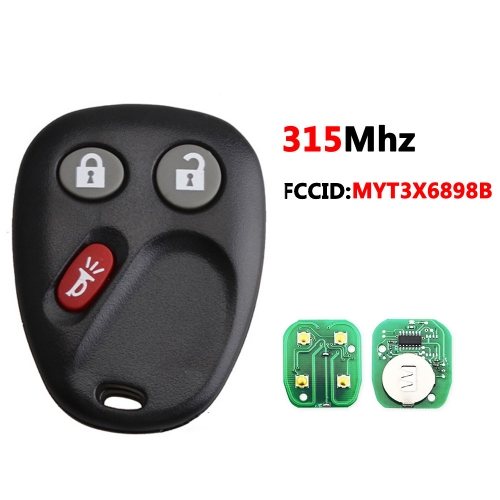 MYT3X6898B 3Button Car Remote Key For Chevrolet Trailblazer/For Buick Rainier/For GMC Envoy Smart Car Key