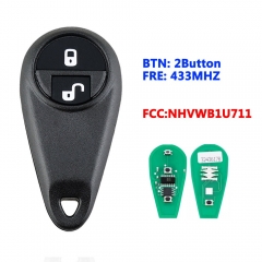 NHVWB1U711 For Subaru Forester Impreza Legacy Outback Tribeca Impreza WRX 1999-2009 Remote Car Key Fob  Mexico 88036SC030 2 Buttons
