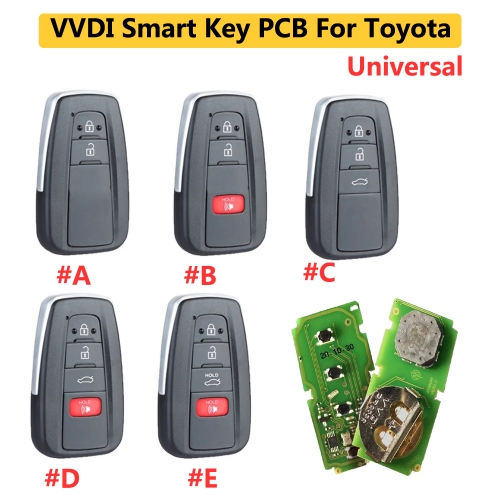 Type#4 Smart Key For Toyota With VVDI Universal Toyota PCB