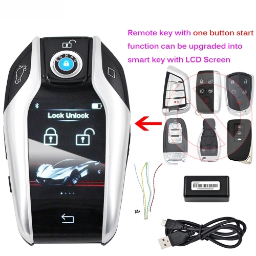 Modified Universal Boutique Smart Remote Car Key LCD Screen for BMW Benz Audi Toyota Honda Land Rover Cadillac Lexus KIA Ford