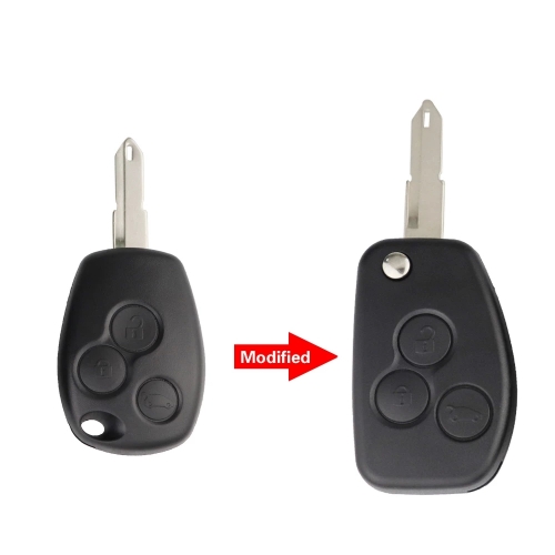 3Buttons Remodling Flip Key for Ren Ne73 Blade