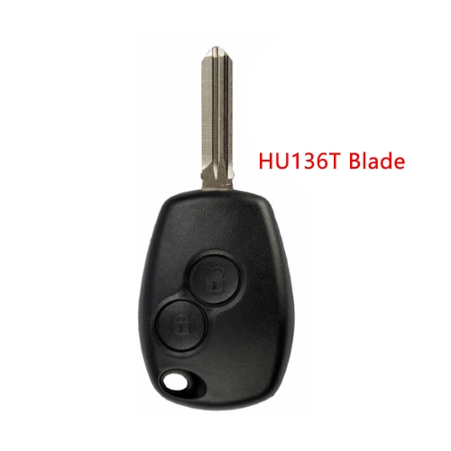 2Button Key Shell Round Style HU136T Key Blade