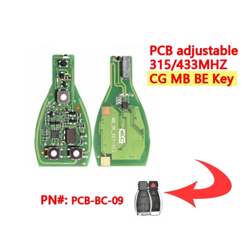 (315/433Mhz)3/4 Buttons CG MB BE KEY PCB Board for Benz