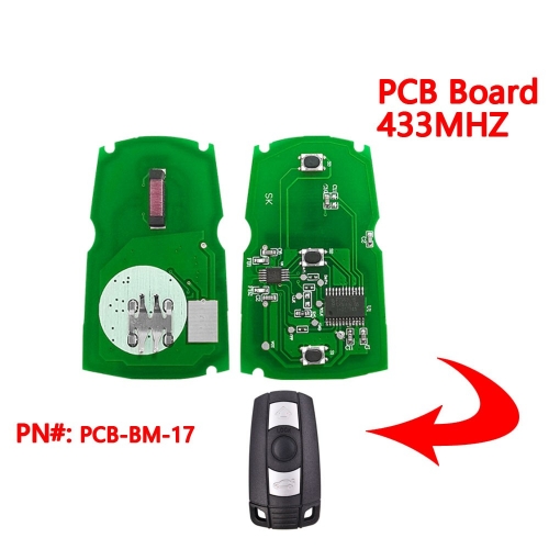 (433Mhz)3 Buttons Electronic PCB Board for BMW