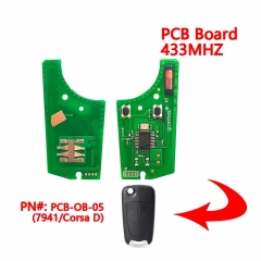 2B/Pcf7941 D/433Mhz For Opel