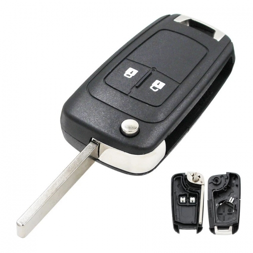 2 Button Flip Key Shell For Opel White Button(Z LOGO)