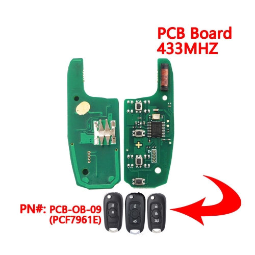 2/3/4 Button 433Mhz For Opel pcf7961 for OPEL CHEVROLET