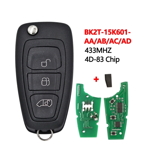Remote Key for Ford Transit 2013-2015 Frequency 433 MHz 4D83 Chip Part No BK2T-15K601-AB