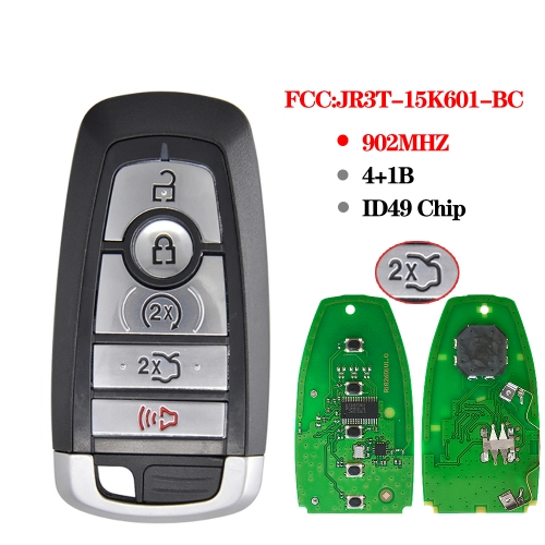 Smart Proxy Keyless Entry Remote 4 Button 902Mhz Fob Transmitter For Ford Mustang Edge Explorer FCC ID: JR3T-15K601-BC