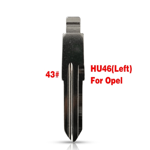 HU46 Flip key blade Type for Opel(left slot) 10pcs/lot
