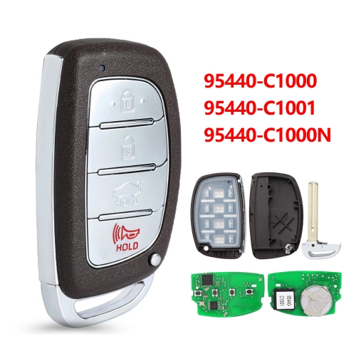 PN: 95440-C1000N, 95440-C1001, 95440-C1000 Smart Remote Key FOB 4 Button 434MHz 8A Chip for Hyundai Sonata 2015-2019 Smart Remote Key 4 Buttons 433MHz