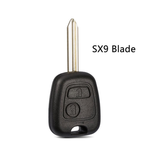 2BTN Remote Key Shell with SX9 BLADE For Citroen Peugeot
