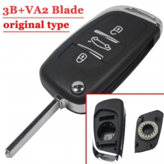 Flip Key Shell For Peugeot And Citroen Original Style DS VA2 BLADE