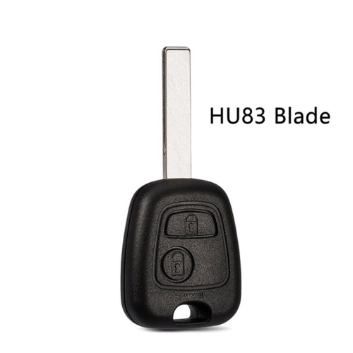 2BTN Remote Key Shell with HU83 BLADE For Citroen Peugeot