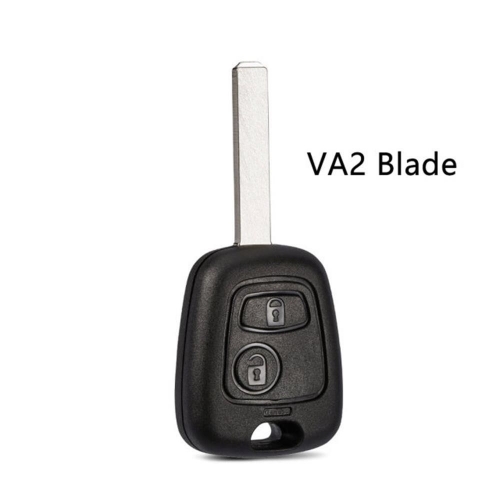 2BTN Remote Key Shell with VA2 BLADE For Citroen Peugeot