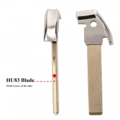 Smart Remote Key Blank Blade HU83Emergency Key for Citroen