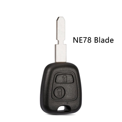 2BTN Remote Key Shell with NE78 BLADE For Citroen Peugeot